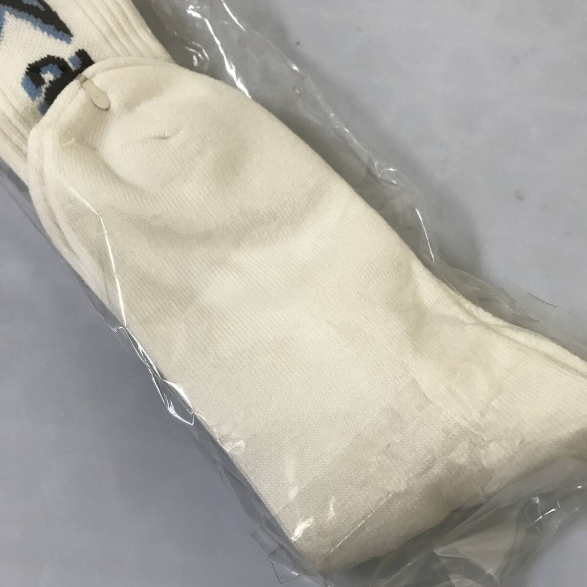 当時物 アシックス ハイソックス 24-26cm TZ416F 未開封 デッドストック 日本製 3点 asics 長期保管品_画像4