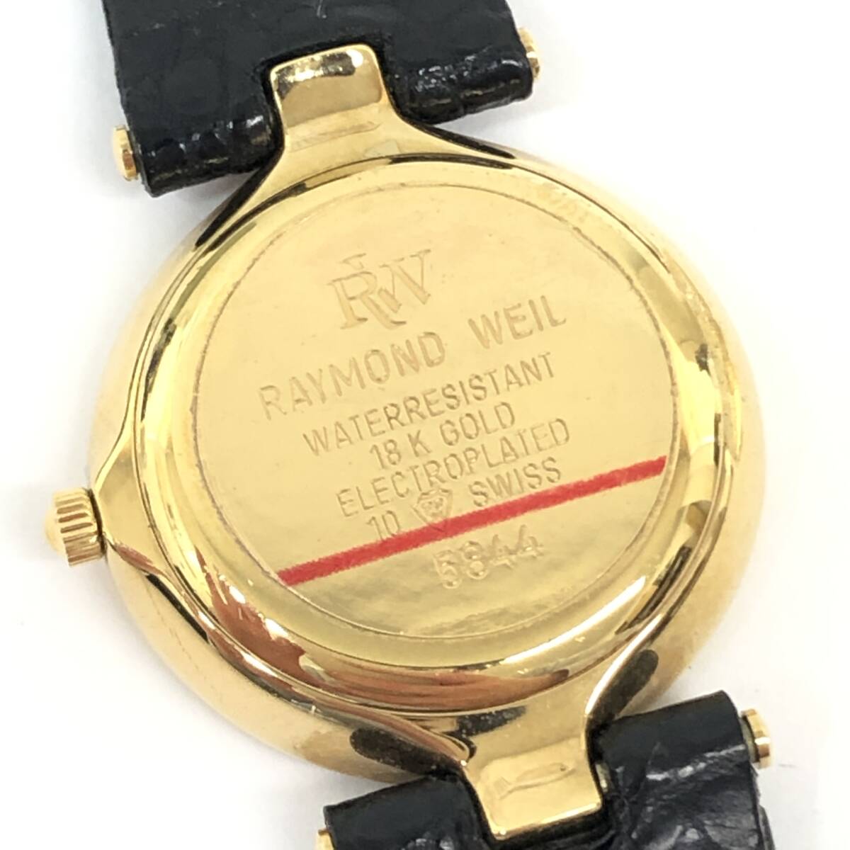 1 иен ~ работа RAYMOND WELL GENEVE Raymond Will 5844 женский QZ 18K GOLD ELECTRO PLATED