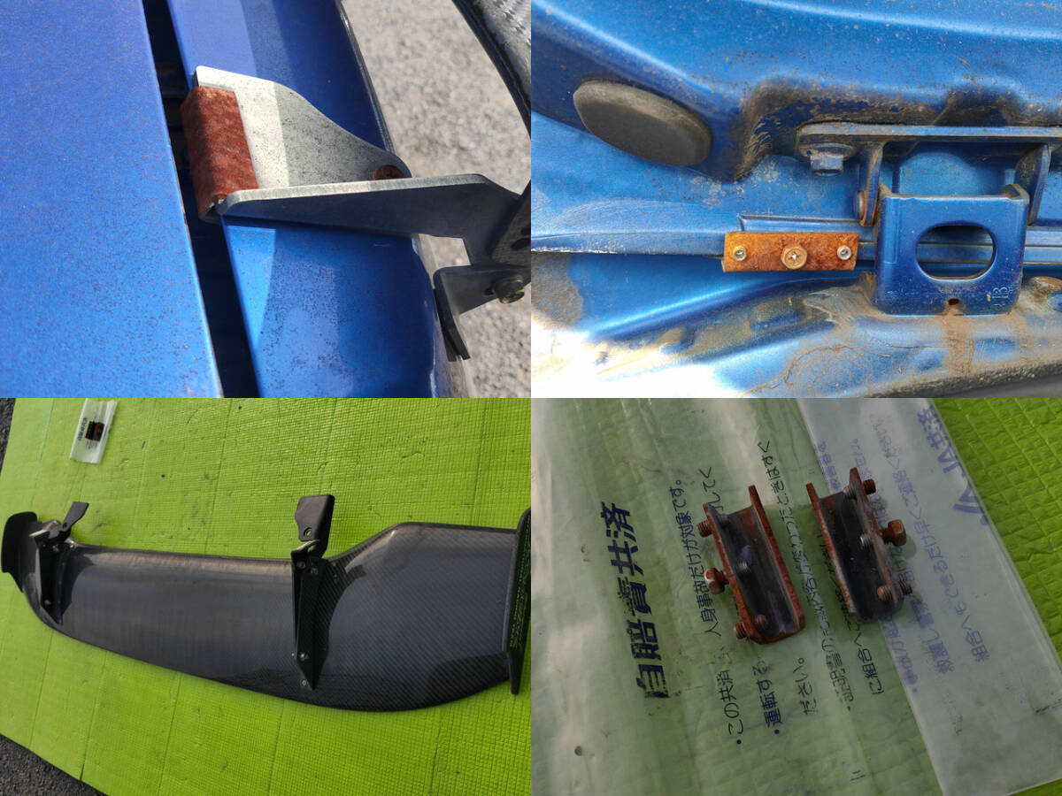 フィットGD3外し　ジェイズレーシング J's RACING3D GTウイング　カーボン製【中古】_画像10