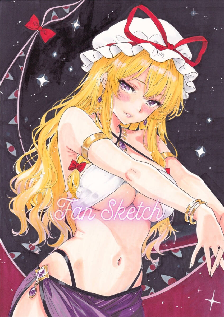 A4 исходная картина ручные иллюстрации восток person Project.. фиолетовый ... костюм . глянец прекрасный красота 