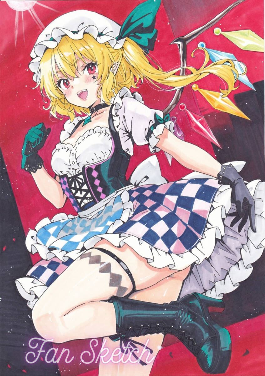 A4 ручные иллюстрации исходная картина восток person Projectf Randall * алый Joker способ ( карты /piero style )