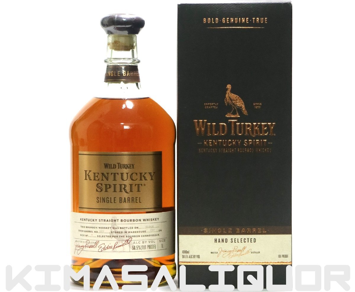 ワイルドターキー ケンタッキースピリット 並行品 箱付き 50.5度 1000ml (1L)_画像1