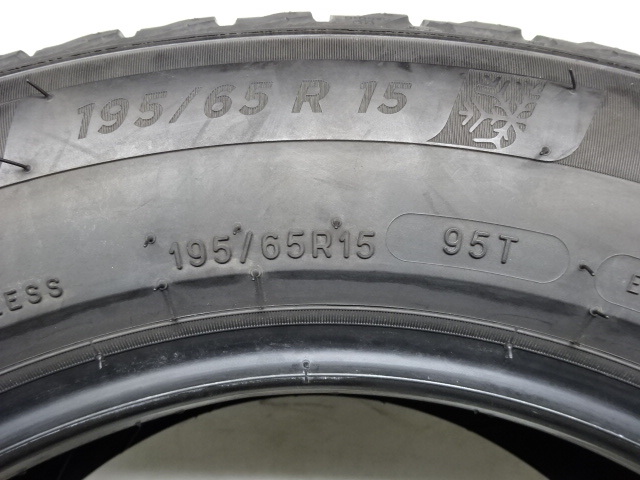 M-735(送料無料/代引きOK)ランクS 中古 美品 バリ溝 195/65R15 MICHELIN X-ICE SNOW ミシュラン 2023年 8~8.5分山 スタッドレス 4本SET_画像8