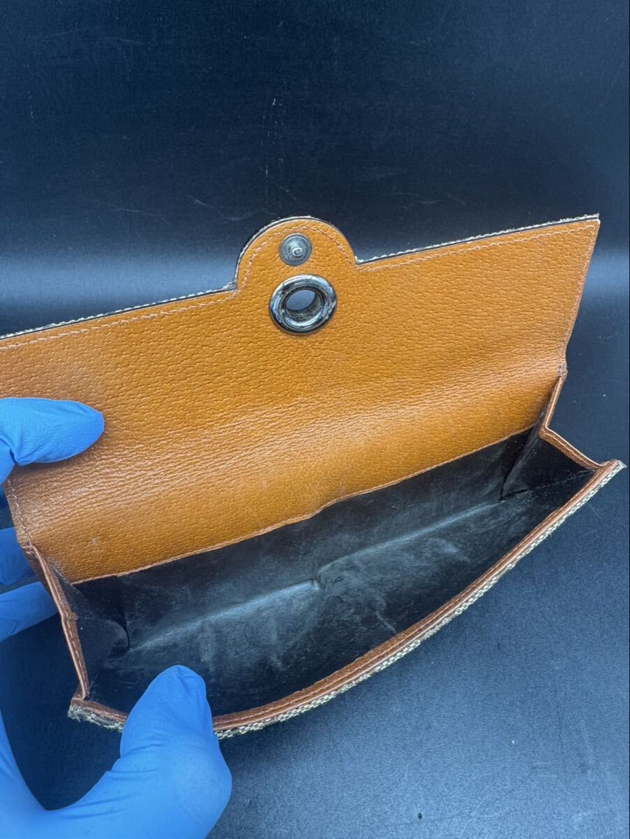 GUCCI GGキャンバス 長財布 ブラウン　箱　ショッパー_画像3