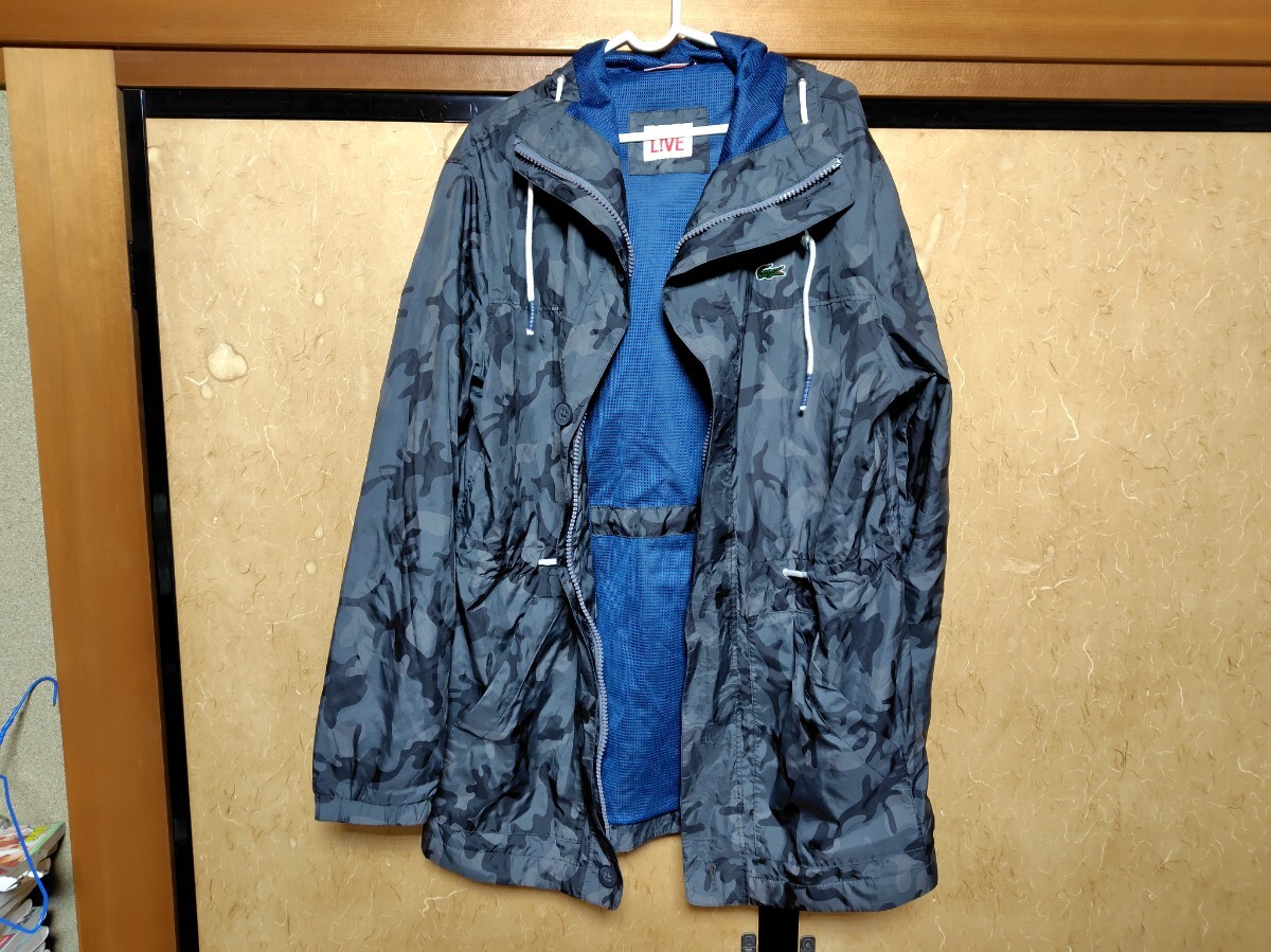 ラコステ ブラックレーベル LACOSTE BLACK LABEL LL XL 古着 中古格安 迷彩 CAMO ウィンドブレーカー USL 5 ジャンパー マウンテンパーカー_画像1