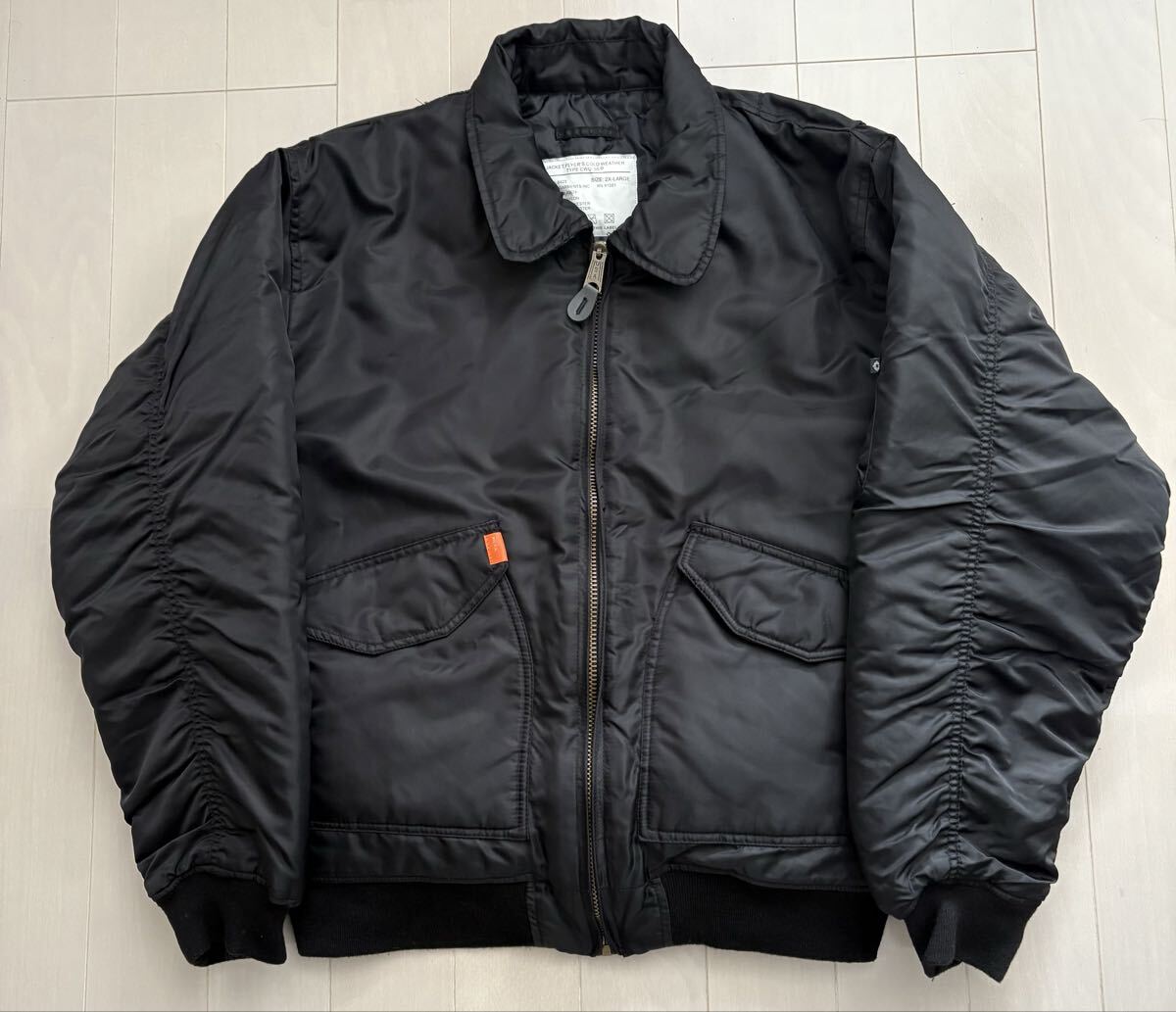FOSTEX GARMENTS フォステックス ガーメンツ CWU-36P フライトジャケット MA-1 黒　ブラック　2XL_画像1