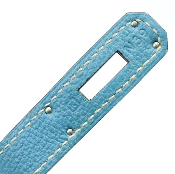 【広尾店】 HERMES エルメス ケリー32 2WAYバッグ トゴ ブルージーン □K刻印(2007年)SV金具 【17531】_画像8