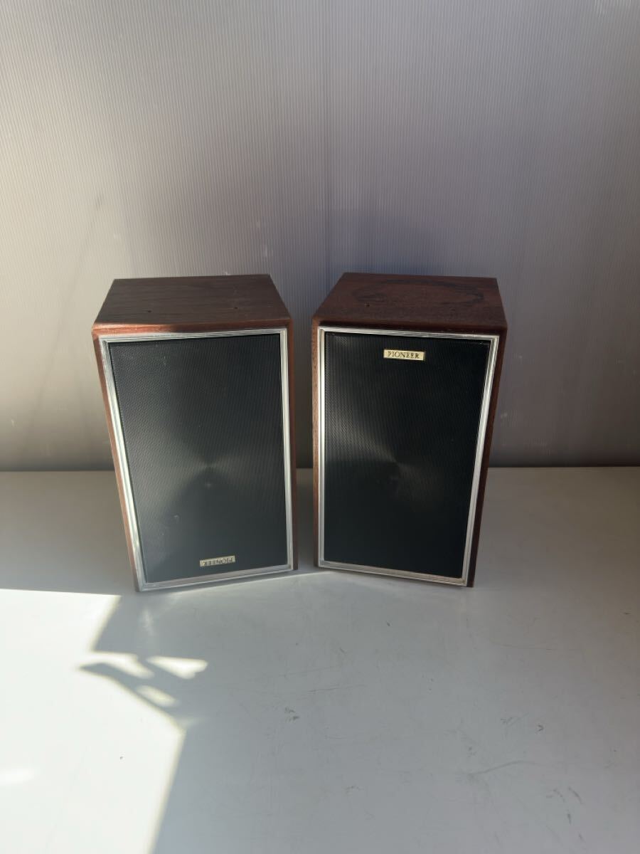 昭和レトロ パイオニア ペアスピーカー CS-51 2WAYブックシェルフ型スピーカーシステム 音響機器 本体のみ Pioneer_画像1