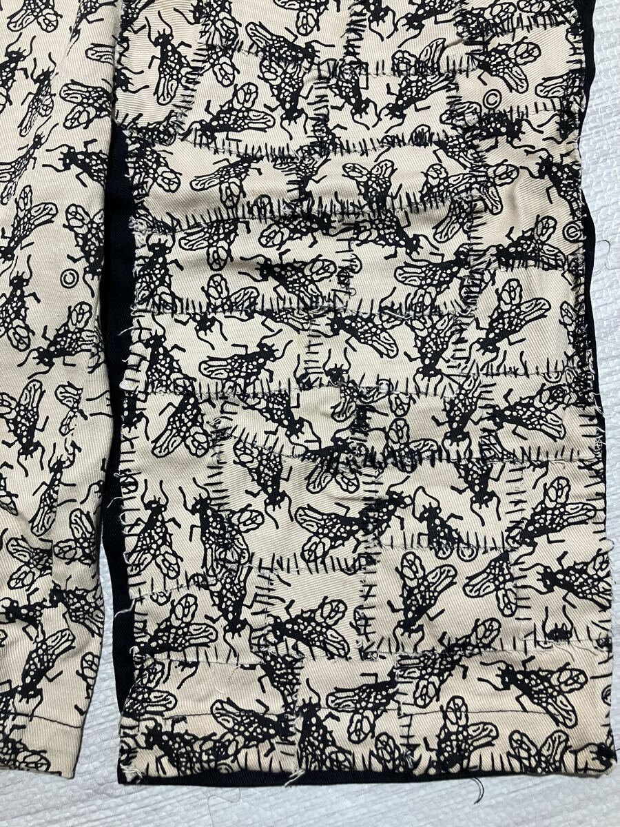 madrid ハエ柄　リメイク　ショートパンツ　buttstain life's a beach santacruz スラッシャー　scab 総柄_画像2