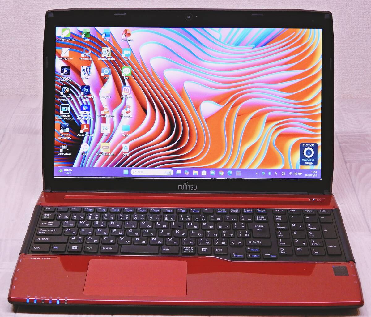 富士通 LIFEBOOK AH53★爆速新品SSD512GB+メモリ16GB★Win11Pro(25H2)★Office2021★Bluetooth/Blu-Ray/WiFi/ WEBカメラ/Core i7_画像3