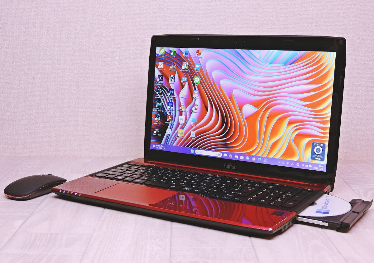 富士通 LIFEBOOK AH53★爆速新品SSD512GB+メモリ16GB★Win11Pro(25H2)★Office2021★Bluetooth/Blu-Ray/WiFi/ WEBカメラ/Core i7_画像1