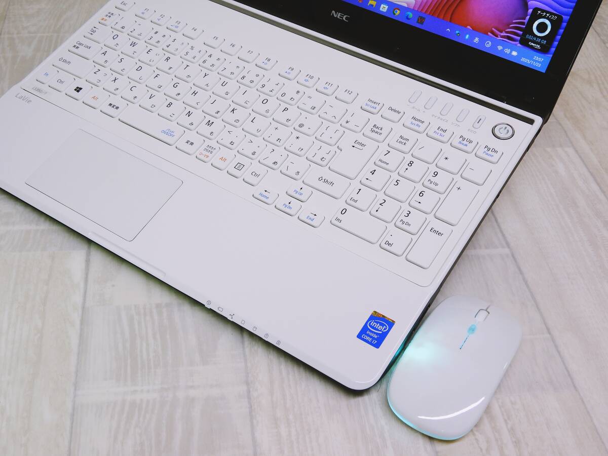 爆速新品SSD512GB+新品メモリ16GB★NEC LaVie ★Win11Pro(Ver25H2)Office2021★WiFi/Bluetooth/Blu-Ray/WEBカメラ/Core i7_画像4