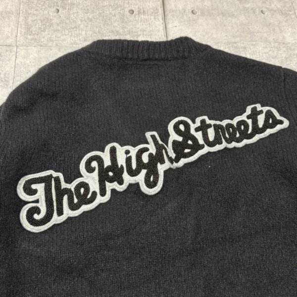 NUMBER (N)INE 上質素材 レタード カーディガン ナンバーナイン 滑らかなウール地 アワード ニット バーシティ Takahiro Miyashita 柳11916_画像3