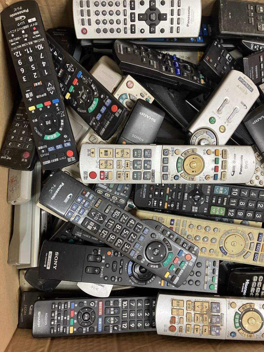 SONY パナソニック シャープ 東芝 三菱 液晶 テレビ ブルーレイ DVD 4色 BD オーディオ リモコン まとめて 大量 約210本程 ②_画像2