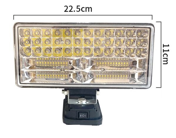 LED 84個 マキタ 18V 14.4V バッテリー 互換 11800lm LEDライト 投光器 ランタン_画像6