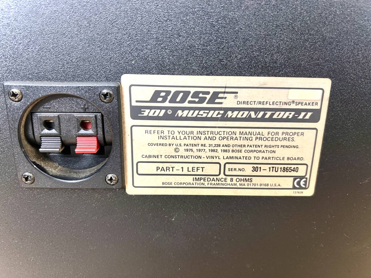 BOSE 301 MUSIC MONITORII LEFT 2台 音出し確認済み 現状品 管理番号08206_画像2