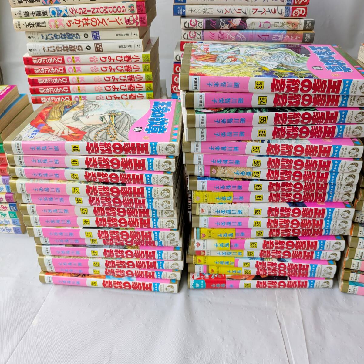a1326 コミック 少女漫画 昭和 レトロ まとめ売り 大量 王家の紋章 あさきゆめみし　禁断の恋でいこう プライベートプリンスなど　中古_画像3