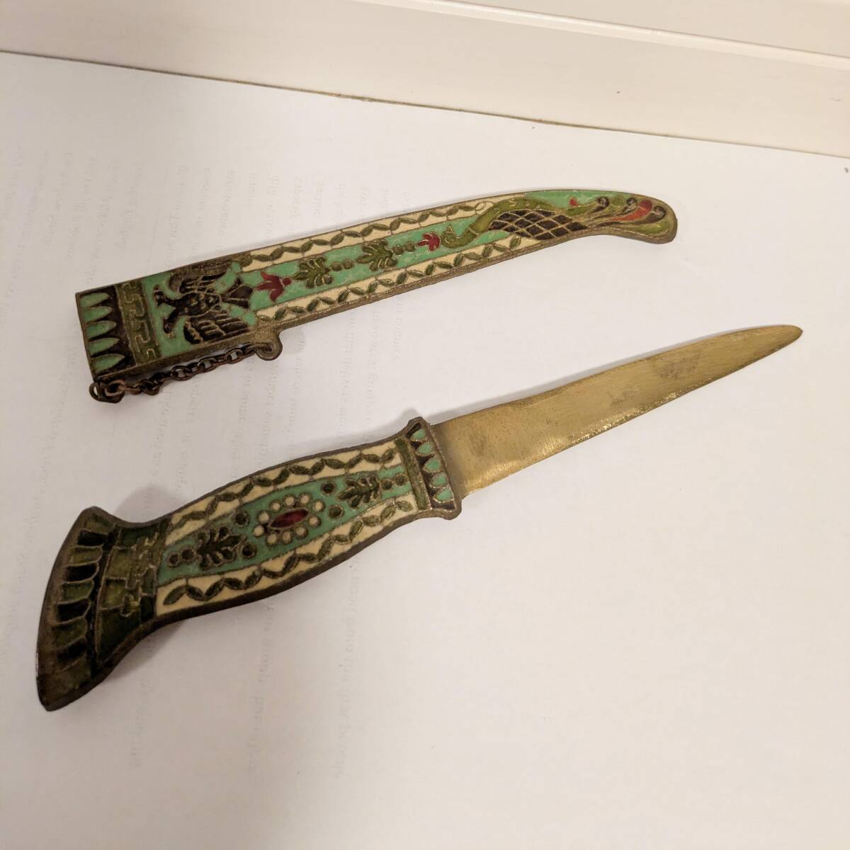 a1343 アンティーク ギリシャ ペーパーナイフ　中古_画像4