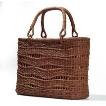 新入荷★高品質★稀少★★職人手作り良品☆ 野山葡萄藤包かごバッグ 手編み山葡萄籠バッグ バスケット籐かご 高級UPハンドバック_画像1