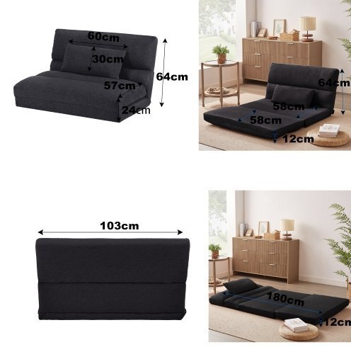  складной диван-кровать сиденье "zaisu" ширина 103cm 2 местный . диван наклонный 5 -ступенчатый compact P1/P2 модный 1.5