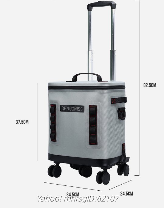 2025年新作 アウトドア キャスター付き保冷ボックス 大容量 全方向キャスター 取り外し可能 ピクニックバッグ 車載用クーラーボックス_画像7