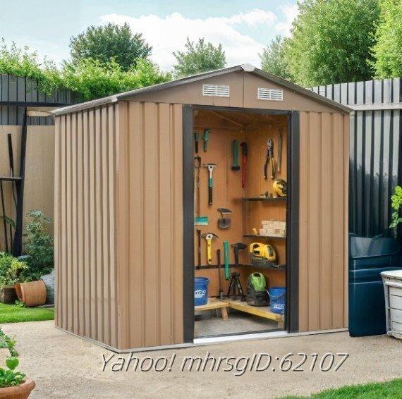 【可動棚なし】物置 屋外 スチール 倉庫 戸外収納庫 物置き おしゃれ 収納庫 屋外物置 防さび ベランダ 防水 ドアロック付き3.3_画像1