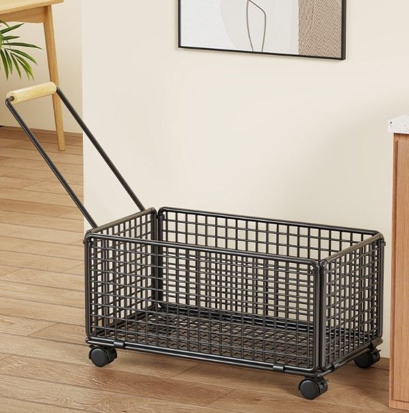 着地単層野菜棚カゴ棚キッチン多機能棚家庭用野菜棚収納棚_画像1