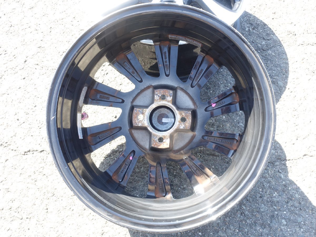 02-1025　BADX D.O.S. TURBINE Ⅱ　アルミホイール　17×6.5ｊ　PCD100　+28　4本_画像2