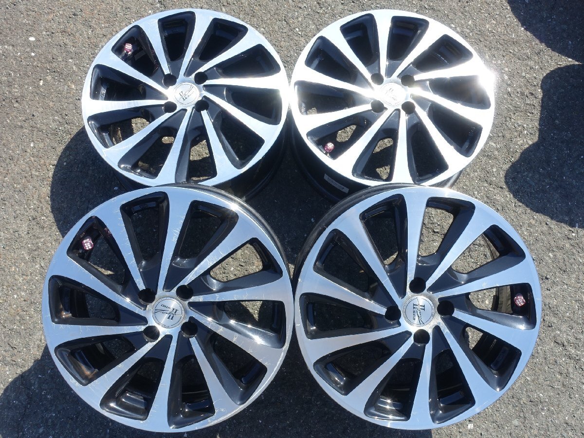 02-1025　BADX D.O.S. TURBINE Ⅱ　アルミホイール　17×6.5ｊ　PCD100　+28　4本_画像1