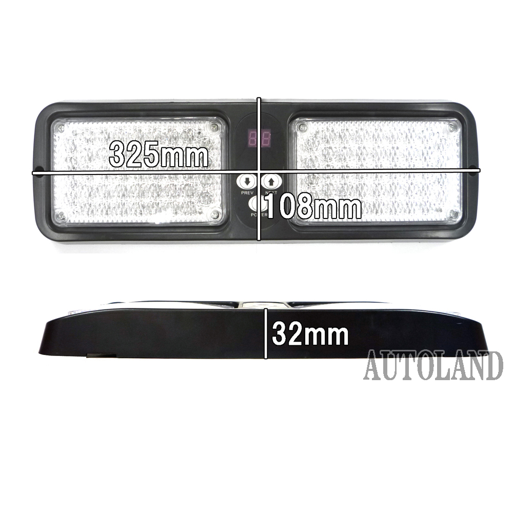 ALTEED/アルティード サンバイザー簡単装着/86LEDフラッシュライトバー/12V24V/白色_画像7