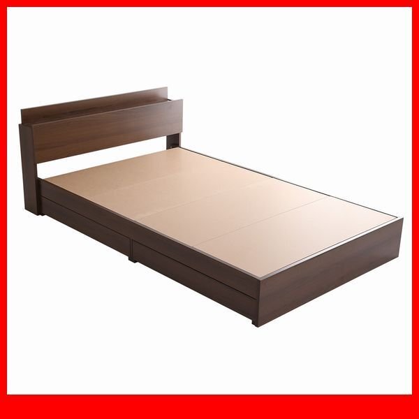  bed *. полки место хранения имеется Vintage грудь кроватная рама только одиночный / выдвижной ящик 2 кубок 2. розетка имеется / под дерево грецкий орех / специальная цена /a3