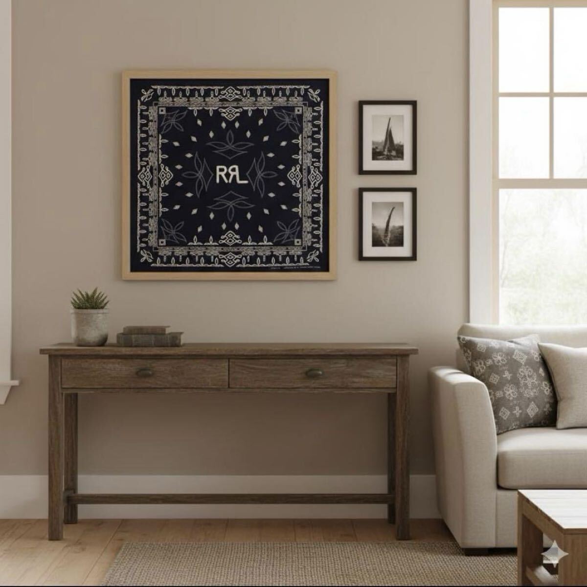 バンダナ スカーフ ハンカチ ヴィンテージ アメリカ好き 手ぬぐ_画像2