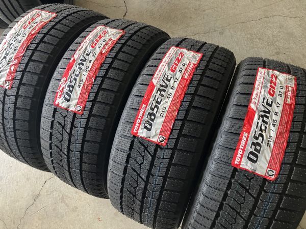 *1000 иен ~ ограниченное количество новый товар зимний 4шт.@SET!! TOYO GIZ2 215/45R17 87Q 24 год производство Corolla / touring / спорт / Prius /86/BRZ др. 