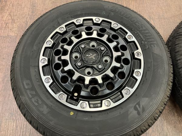 ◆1000円～ PPX GX14 12インチ 3.5J+45 100/4H ブリヂストン 145/80R12LT 新品付き!! 軽トラ/バン/アトレー/エブリィ/ハイゼット/N-VAN他_画像2