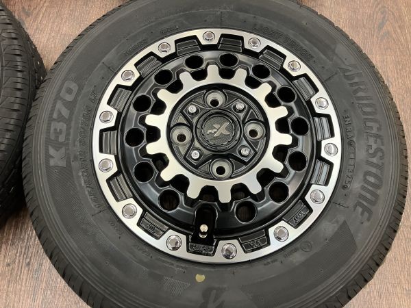 ◆1000円～ PPX GX14 12インチ 3.5J+45 100/4H ブリヂストン 145/80R12LT 新品付き!! 軽トラ/バン/アトレー/エブリィ/ハイゼット/N-VAN他_画像3