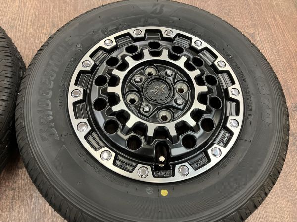 ◆1000円～ PPX GX14 12インチ 3.5J+45 100/4H ブリヂストン 145/80R12LT 新品付き!! 軽トラ/バン/アトレー/エブリィ/ハイゼット/N-VAN他_画像5