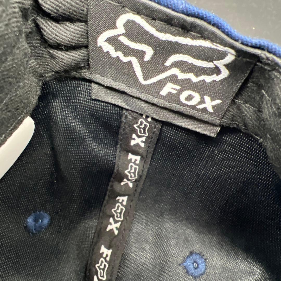 【新品/FOX】 YUPOONG製 スナップバックキャップ ネイビー モトクロス 送料無料 オフロード VMX BMX _画像9