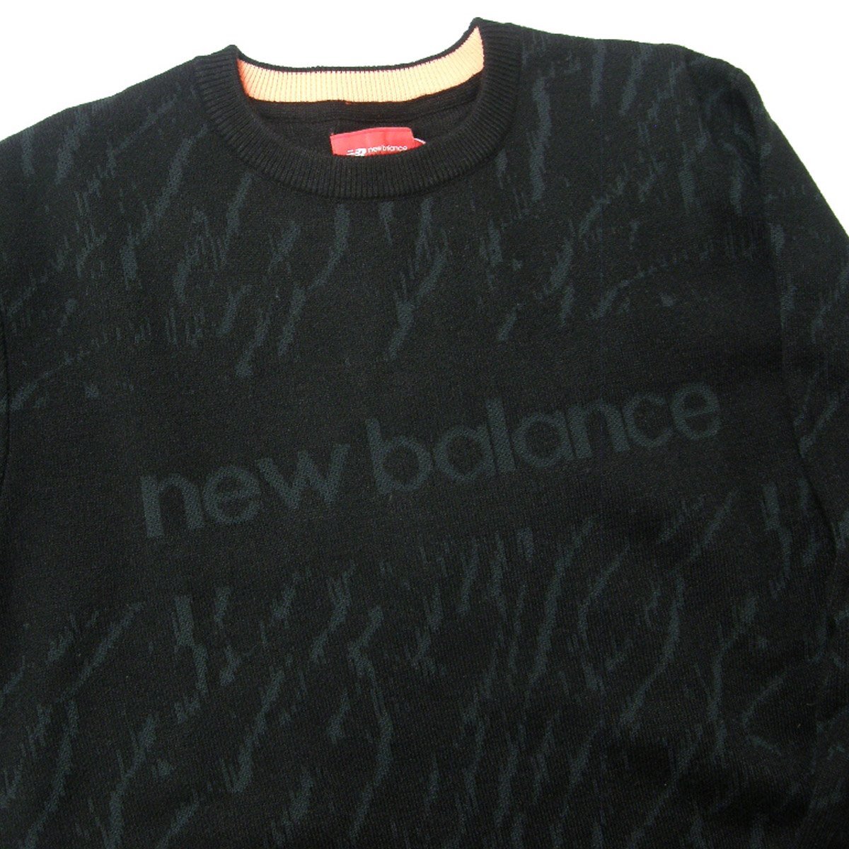 新品 new balance golf ニューバランスゴルフ / ゼブラ柄 / クルーネック ニット / プルオーバー / L / 秋冬 ★370386 耐風性能_画像5