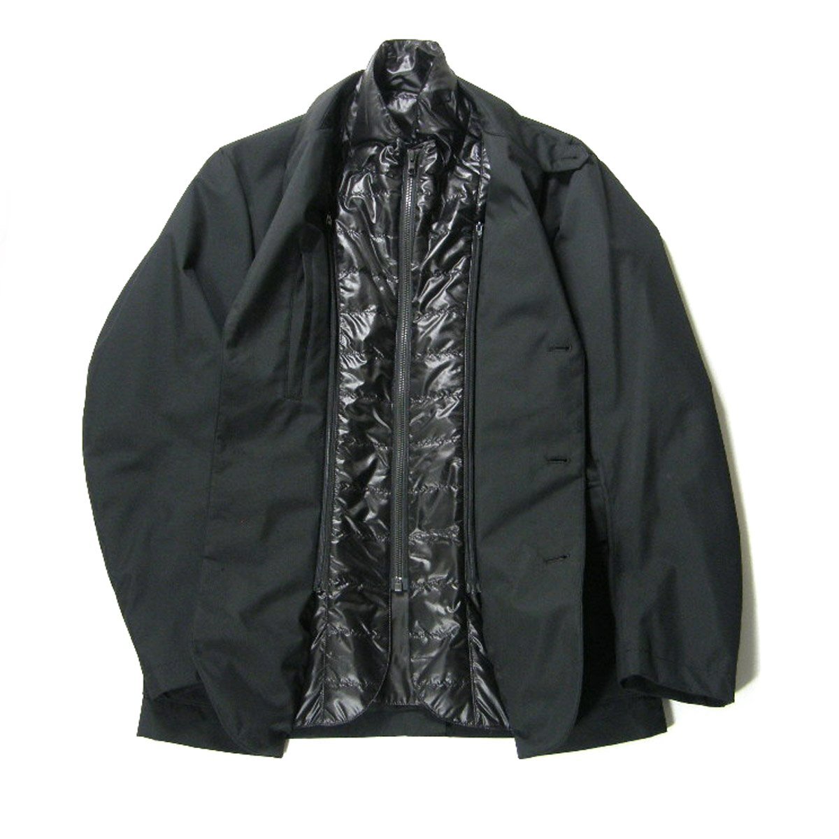 新品 gotairiku 五大陸 / 薄くて軽やかADS × TRANSFER 究極のダウン / ダウンライナー / 秋冬春 / ジャケット / L / 黒 ブラック 310360_画像4