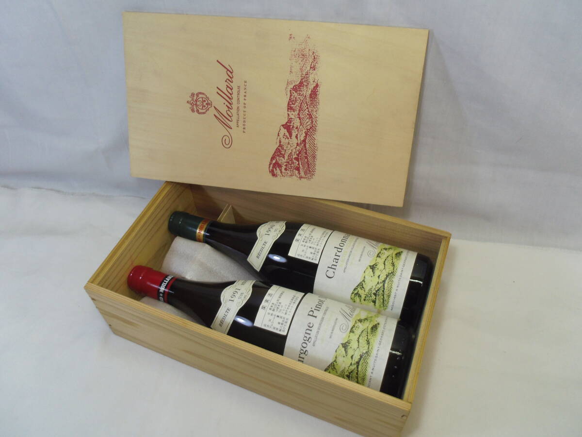 G17* не . штекер старый sake * дерево в коробке MOILLARD(mowala-ru)750ml 2 шт. комплект Франция вино *1990,1991* стоимость доставки 880 иен *