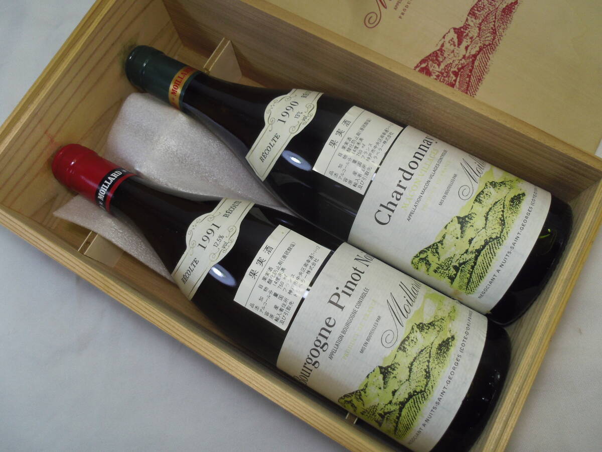 G17* не . штекер старый sake * дерево в коробке MOILLARD(mowala-ru)750ml 2 шт. комплект Франция вино *1990,1991* стоимость доставки 880 иен *