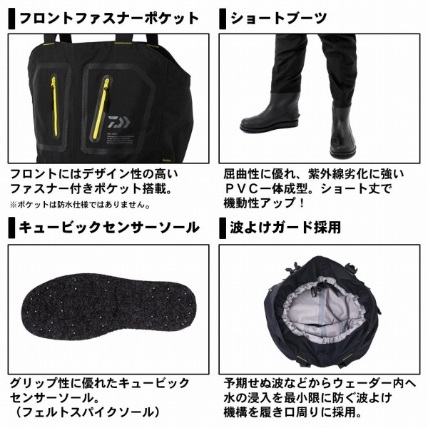 50％off 新品　ダイワ　ダイワ タイトフィット ソルトウェーダー SW-4502R-T（先丸、フェルトスパイクソール）_画像2