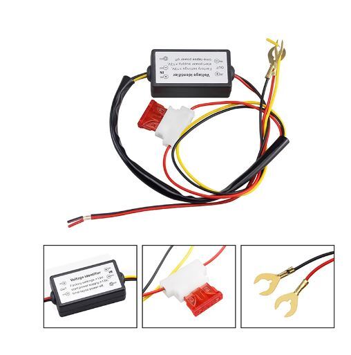 送料無料　未使用品　デイライト　led 自動点灯ユニット　コントローラー　12V　エンジン連動ON　OFF 減光機能付き　ポジション_画像2