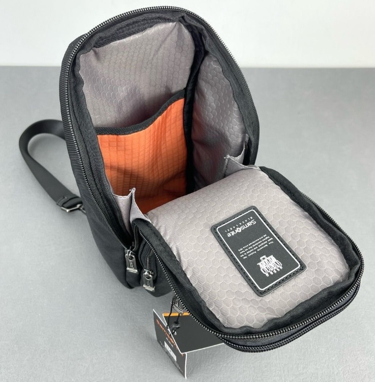 samsonite サムソナイト バーチカル バリステックナイロン ボディバッグ 黒 未使用_画像2