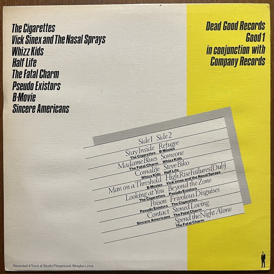 Vintage Vinyl 試聴可 VA-East LP inc Cigarettes / Fatal Charm /Pseudo Existors orig 【70's punk/power pop/new wave パンク天国】_画像2