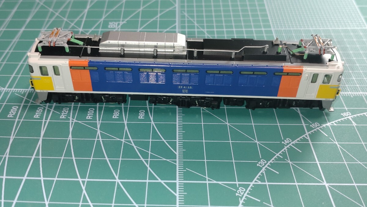 TOMIX 9127　EF81 カシオペア色　加工品_画像2