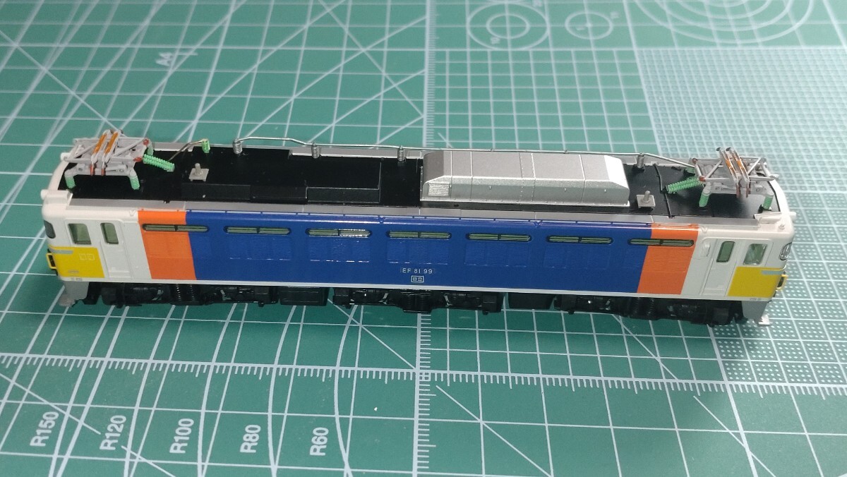TOMIX 9127　EF81 カシオペア色　加工品_画像4