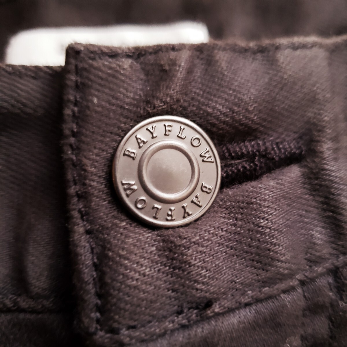 【新品】BAYFLOW Lサイズ B-FLEX セミワイドパンツ ストレッチ チャコール ベイフロー リラックスシルエット_画像6