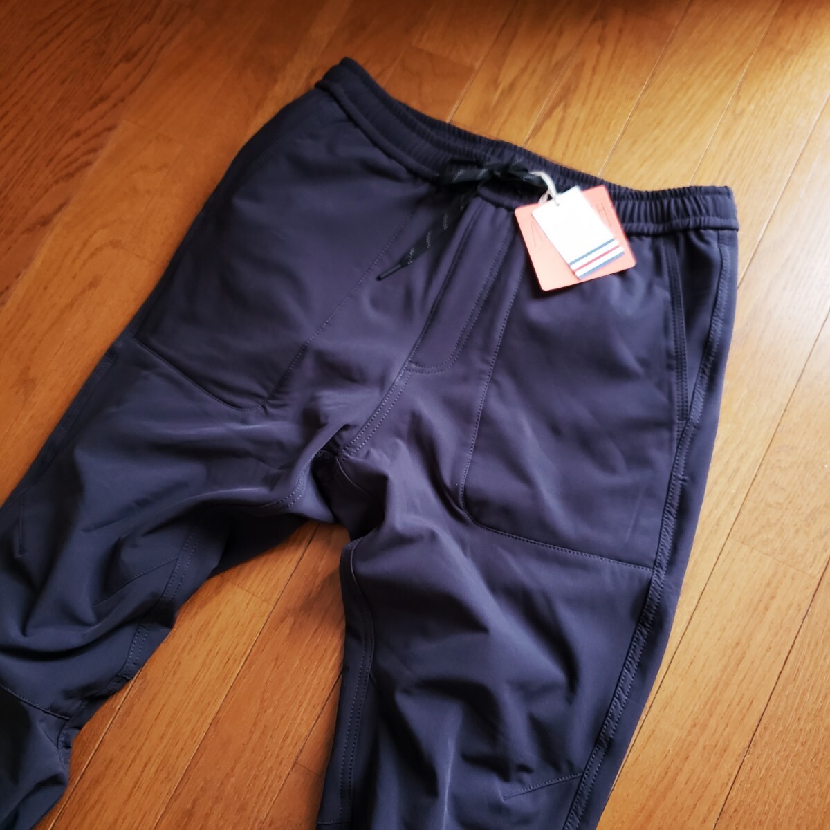 【新品】BAYFLOW Lサイズ 裏フリース ジョガーパンツ ネイビー ウォッシャブル ジョグパンツ ベイフロー イージーパンツ 冬_画像3