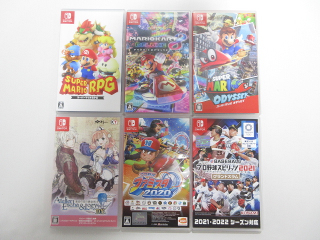 k71553-oe [送料650円] 中古○6本セット プロ野球スピリッツ 2021 グランドスラム マリオカート8 デラックス等 SWITCHソフト [037-251102]_画像1